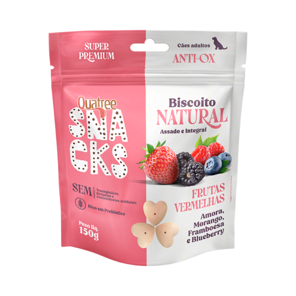 Biscoito Natural Frutas Vermelhas 6x150g