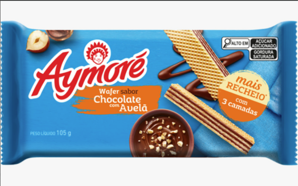 Wafer Aymoré Chocolate com Avelã 105g